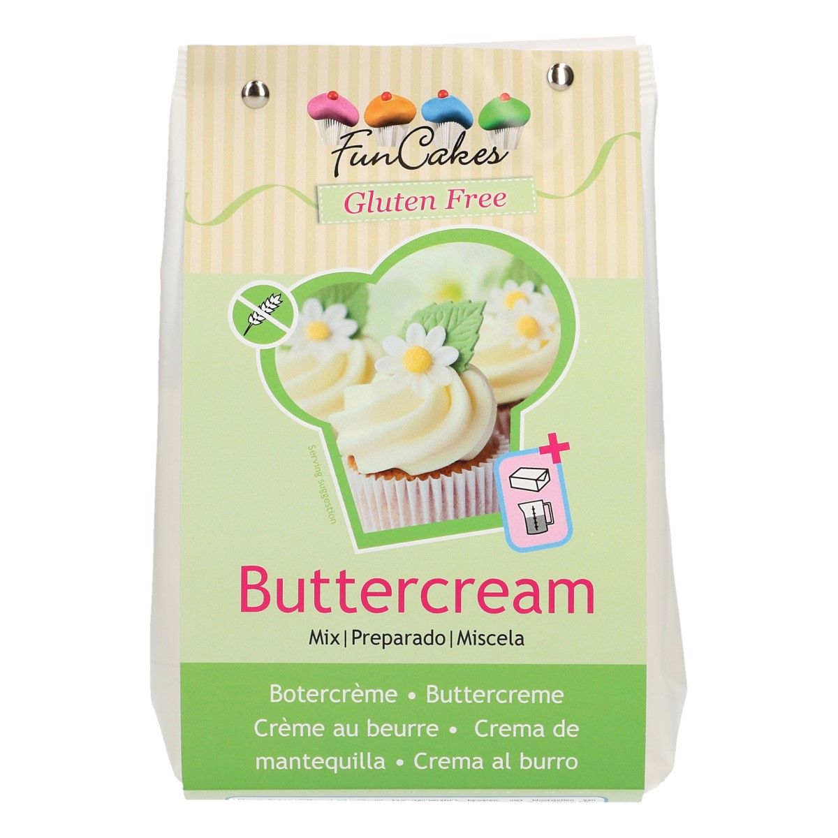 Funcakes Mix For Buttercream, Gluten Free 500g - cakesupply.ch