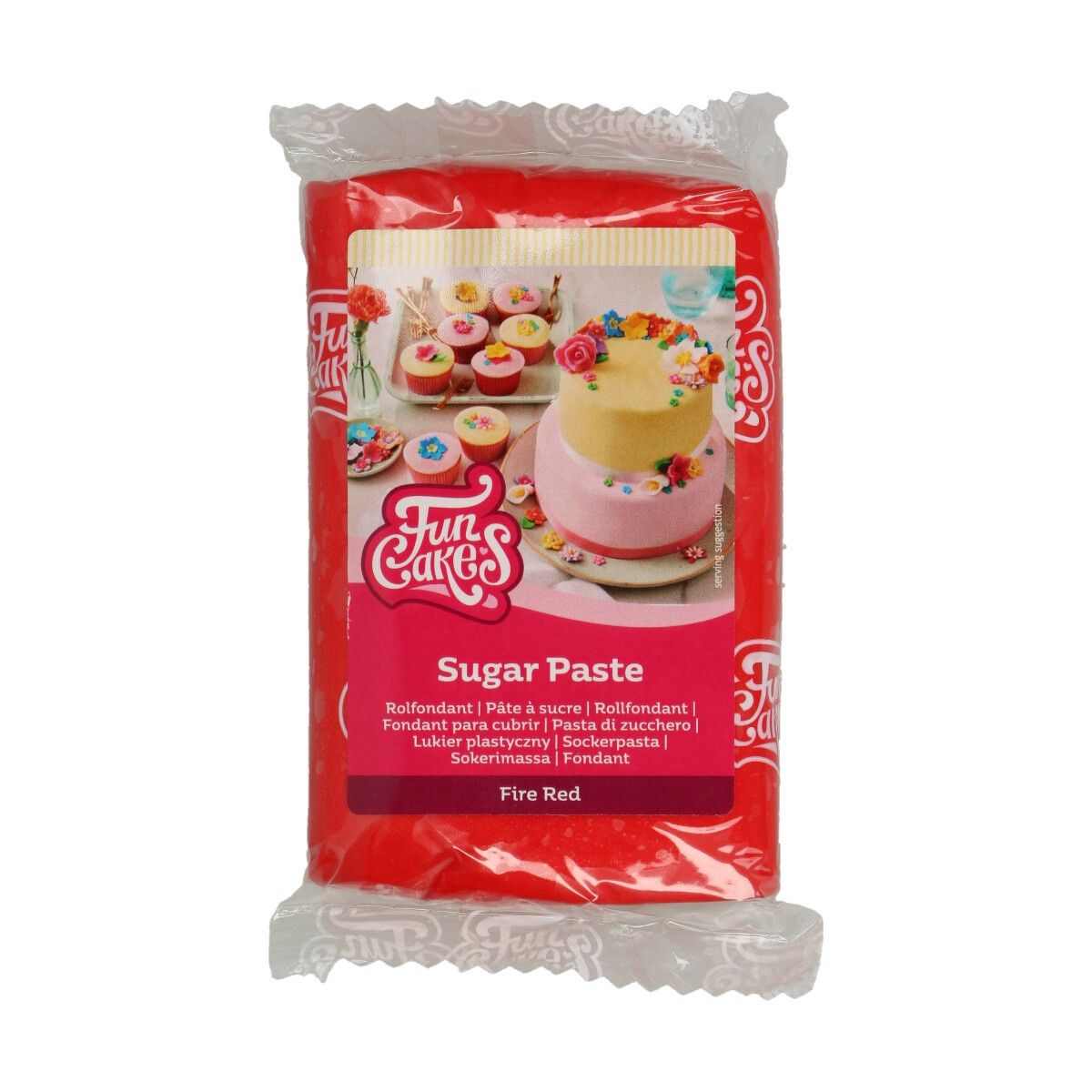FunCakes Sugar Paste Fire Red 250 g - cakesupply.ch