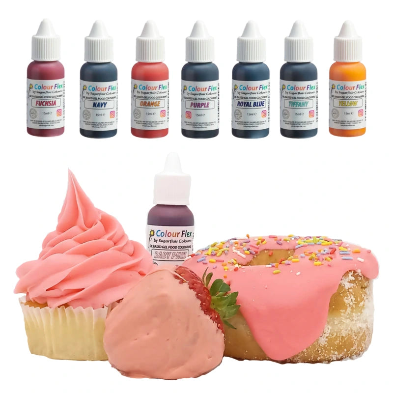 Oil based gel food colouring