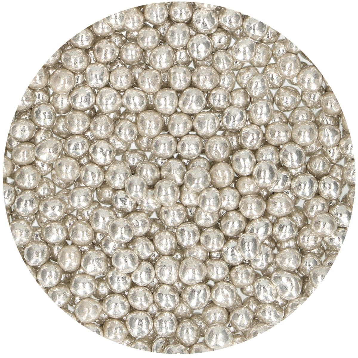 FunCakes Soft Pearls Medium Metallic Silver 55 g - cakesupply.ch