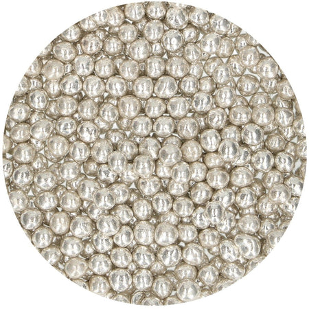 FunCakes Soft Pearls Medium Metallic Silver 55 g - cakesupply.ch