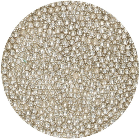 FunCakes Sugar Pearls Medium Metallic Silver 80 g - Sugar 